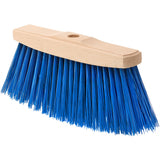 Outdoor Broom Head Heavy Duty 9.85inch Sweeping Wooden Broom Head with Stiff Bristles Fits Standard 3/4inch Threaded Handles Ide