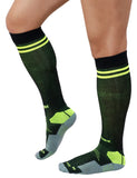 Wmx Men Sport Football Soccer Long Socks Over Knee High Sock Baseball Hockey (Red (No.12), Free Size) (In, Alpha, Free Size, M.B
