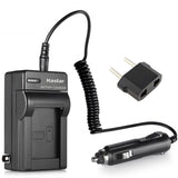 New Battery Charger for Sony CyberShot DSC-W55 7.2 M.P. Mega Pixels DSC-W70 DSC-W90 NP-BG1 + car Plug
