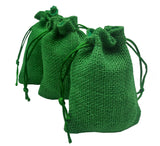 brown leaf 10X14 cm Pure Green Jute Bags Jewelry Pouches Potli Bags Best for Wedding Anniversary Party Supply Diwali Return Gift