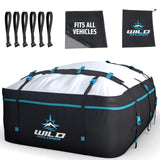 Rooftop Cargo Carrier - Waterproof Soft Shell Car Roof Cargo Carrier, Heavy Duty Car Top Luggage Cargo Bag with Patented Door Ho