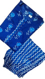 Anni Designer Women'S Pure Cotton Flower Print Kurta Plazzo Set (Blue S),Blue,S,Cotton Blend,Regular,