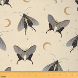 Feelyou Butterfly Fabric by The Yard Kids 3 Yard Butterflies Print Upholstery Fabric for Chairs Moon Waterproof Outdoor Fabric G