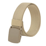 Zoro MenS Tactical Belt Nylon Military Style Webbing Belt With Plastic Buckle, Black,Blue,Golden,Brown,Green Color (Khaki 69)