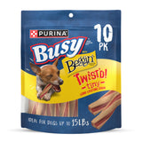 Purina Busy with Beggin Twistd Tiny Adult Dog Chew Bone Treats - (Pack of 6) 10 Ct. Pouches