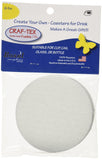 Bosal CrafTex Round Coaster fusible, White