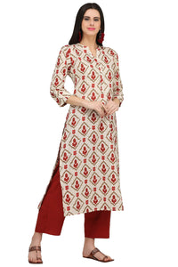Gosriki Women'S Cotton Kurta (Kur190013-L_Large_White),white,,B07QFHG8PD