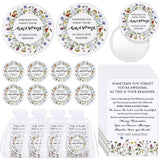 Cinnvoice 50 Set Inspirational Compact Mirror Bulk Appreciation Gifts for Women Mini Makeup Pocket Purse Mirror with Thank You C