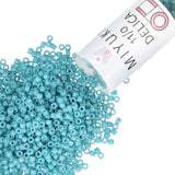 Miyuki Delica Seed Beads - Size 11/0 (1.6 mm), DB0798, Dyed Matte Opaque Capri, 7.2 g, Approx. 1440 Beads, Made in Japan