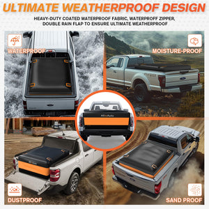 AlltoAuto Truck Bed Cargo Bag Plus, 35 Cubic Feet (58''x48''x22''), 100% Waterproof 600D Heavy Duty, Fits Any Truck, Simple and