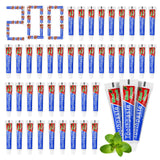 HOIQIRY 0.28 oz Small Travel Size Toothpast Bulk - Pack of 200,Disposable Mint Flavor 0.8x3.14 inches Single Use Mini Toothpaste