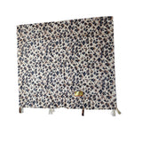 Beige Leopard Print WomenS Dupatta With Tassels Soft Lightweight Stole For All Seasons | Stylish Animal Print Wrap For Casual 