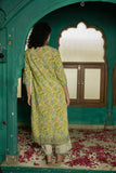 Gosriki Women'S Rayon Blend Straight Printed Kurta With Pant & Dupatta (Ribas Green-Gs_Xl_Green_X-Large),Green,,B0DGL18Y4D