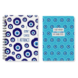 Articious Spiral Notebook & Slim Diary Combo (21.2 X 15.2 Cm) 192 Pages 80 Gsm (Evil Charm)