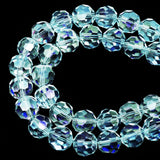 DIQIO 10mm 32 Faceted Iridescent Crystal Beads (65-72pcs, Crystal Paradise)