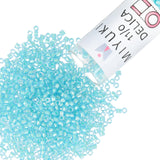 Miyuki Delica Seed Beads - Size 11/0 (1.6 mm), DB1708, Mint Pearl Lined Ocean Blue, 7.2 g, Approx. 1440 Beads, Made in Japan