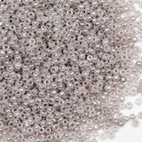 3mm Light Grey Seed Beads for Jewelry Making 200 Grams About 6500pcs,8/0 Glass Craft for Making Earrings, Bracelets, Pendants, D