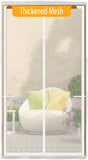 Upgraded Screen Door Thicker 250g/m Fiberglass Mesh,36 Longer Magnets,Mesh Magnetic Closure for Single Door,Retractable Magnetic