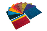 Devraaj Wrinkle Handmade Paper 220 Gsm Pack Of 25 Sheets (Mix Colours, 11 X 15)