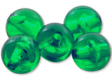 Round Acrylic Plastic Beads - Made in USA (Emerald Green, 4mm)