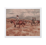 Poster Master Vintage Cowboy Poster - Retro Horse Riding Print - Wild West Art - Western Art - Cattle Art - Gift for Men & Women