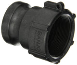 Banjo 200A Polypropylene Cam & Groove Fitting, 2 Male Adapter x NPT Female