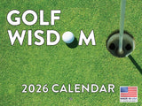 Golf Calendar 2026 Wall 12 Month Course Golf Gifts For MenWomen Golfers Wisdom Calender Monthly | American Made In The USA