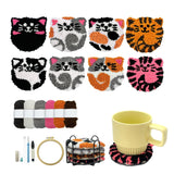 Punch Needle Kit for Beginners Adults Easy Needle Punch Embroidery Tool Set Including Threader Instruction Fabric Hoop Yarn Coas