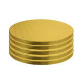 OCreme Cake Board, Gold Foil Round Cake Circles with Gorgeous Design, Sturdy & Durable 1/2Thick Cake Drums, Round Cake Board