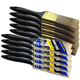 Great Andrew Paint Brushes, 10 PCS 2 Bulk Paint Brush Pack Multi use, Flat Paint Brushes Set for Walls Fences Trim Home Furnitur