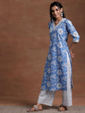 Libas Women'S Cotton Kurta Sets (35790H Blue M
