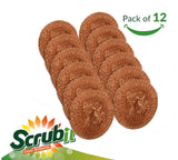 12 Pack Copper Coated Scourers by SCRUBIT - Scrubber Pad used for Dishes, Pots, Pans, and Ovens. Easy scouring for Tough Kitchen