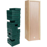 WE Games Wooden Block Stacking Party Game for Adults, Tumble Tower Wedding Guest Book Alternative, Tabletop Games, Includes Stor