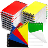 Hacaroa 30 Pack Top Spiral Memo Pads, 3inchx5inch Lined Pocket Notebook Mini College Ruled Paper 75 Sheets/150 Pages, Wirebound Small 