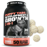 Bully Max 2-in-1 Puppy Vitamins - 30 Chewable Tablets for Development and Growth of Puppies - Dog Treats, Vitamin & Supplements 