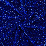 Royal Blue Sequin Fabric Glitter Stretch Upholstery Velvet Fabric 5 Yards by The Yard Soft Material for Sewing Wedding Party Cos