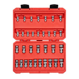 TEKTON 1/4, 3/8 Inch Drive Universal Joint Socket Set, 33Piece (1/43/4 in., 619 mm) | SHD99301