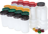 Carlisle FoodService Products Stor N Pour Assorted Sauce Bottles Bartending Bottles with Vented Spout for Bar, Kitchen, And Res