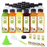 The Buyer Choice 24 Pack 16 Oz Plastic Bottles With Caps - Clear Take Out Juice Bottles For Juicing, Smoothies, And Other Bevera