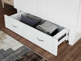 Chelsea Queen Murphy Bed Chest In White