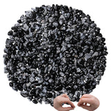 XIANNVXI Snowflake Obsidian Beads, Natural Chip Stone Beads 400Pcs Crystal Bead 5-8mm Irregular Healing Crystal Loose Rocks for 
