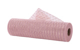 Rose Gold 10.25 Fine Weave Metallic Deco Poly Mesh, 10 Yards for Wreaths, Bows, Crafts, and Decorations