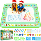 Water Doodle Mat 40 X 32 Inches Mess Free Coloring Magic Drawing Mat Toddlers Educational Toys,Birthday Christmas Gifts for 3 4 