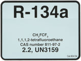Diversitech R134A Color Coded Refrigerant ID Label (04134)