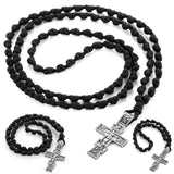 Quelay 3 Pcs Handmade Orthodox Prayer Rope 100 50 33 Knot Paracord Set Christian Greek Easter Prayer Rope Protection Blessing Cr