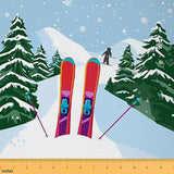 Erosebridal Ski Board Equipment Fabrics by The Yard Snow Mountain Skiing Sports Upholstery Fabric Ski Snowboard Waterproof Fabri