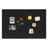 DAHAPYBOO Cork Board with Linen Black,Bulletin Board 36x24,Corkboards for Office Home School Message Board or Vision Board Decor