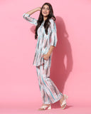 Toplot Co-Ord Kurta Set For Women Printed Straight Kurta With Plazzo (Plazzo-Pair-5137-White-Xxl),White,2,B0CGR5DBL5
