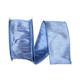 Reliant Ribbon 92975W-354-40H Dupioni Supreme Wired Edge Ribbon, 2-1/2 Inch X 20 Yards, French Blue