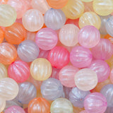 BERMRO 16mm Acrylic Beads 100pcs Cute Colors Spacer Beads Loose Beads for DIY Crafting Necklace Bracelet Jewelry Making Keychain